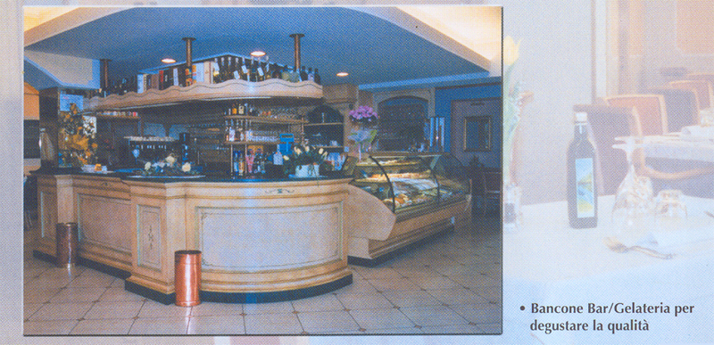 Bancone Bar/Gelateria per degustare la qualità
